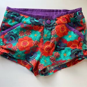 REI Kids Floral Shorts - Purple and Red